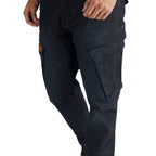 Cargo-Jeans – Schwarz – Stretch-Denim. ZCD-01BLK