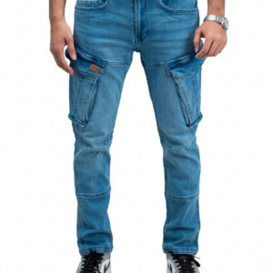 cargo jeans hellblau
