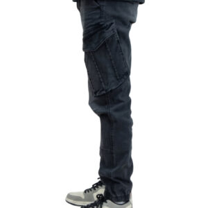 denim cargo jogger schwarze 3